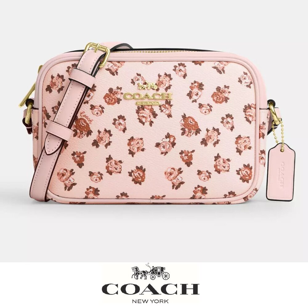 🌸 Coach Mini Jamie Camera Bag With Rose Print
